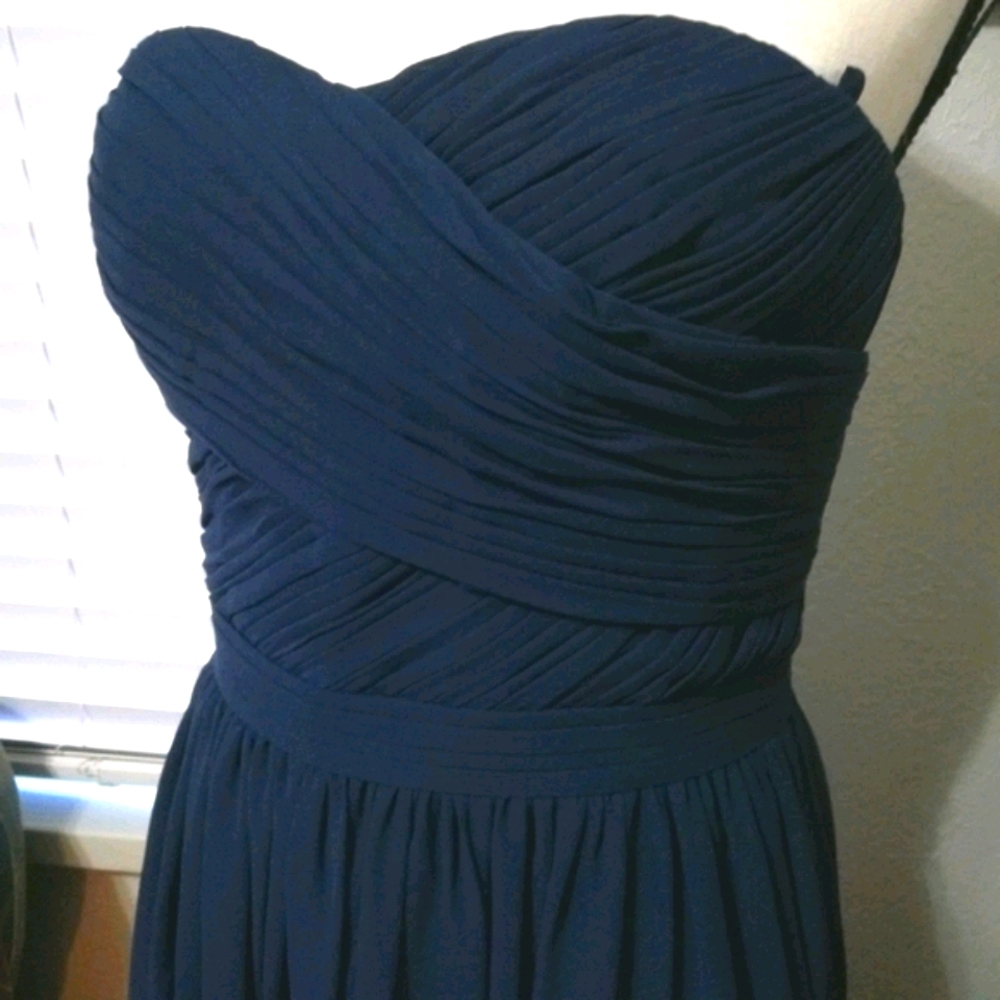 NWOT Stunning navy blue formal dress - Picture 4 of 12